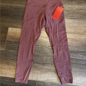 Lululemon Athletica Burgundy Leggings